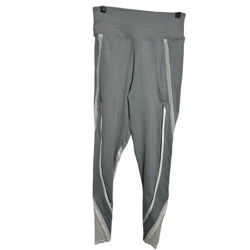 OYSHO gray white High Waisted Tight Ankle Length Leggings Size XS NWT
